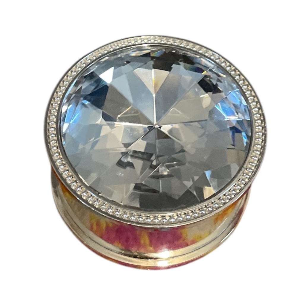 NWOB Lori Greiner Clear Anti Tarnish‎ Safe Keeper Lined Jewelry Box Gem Top